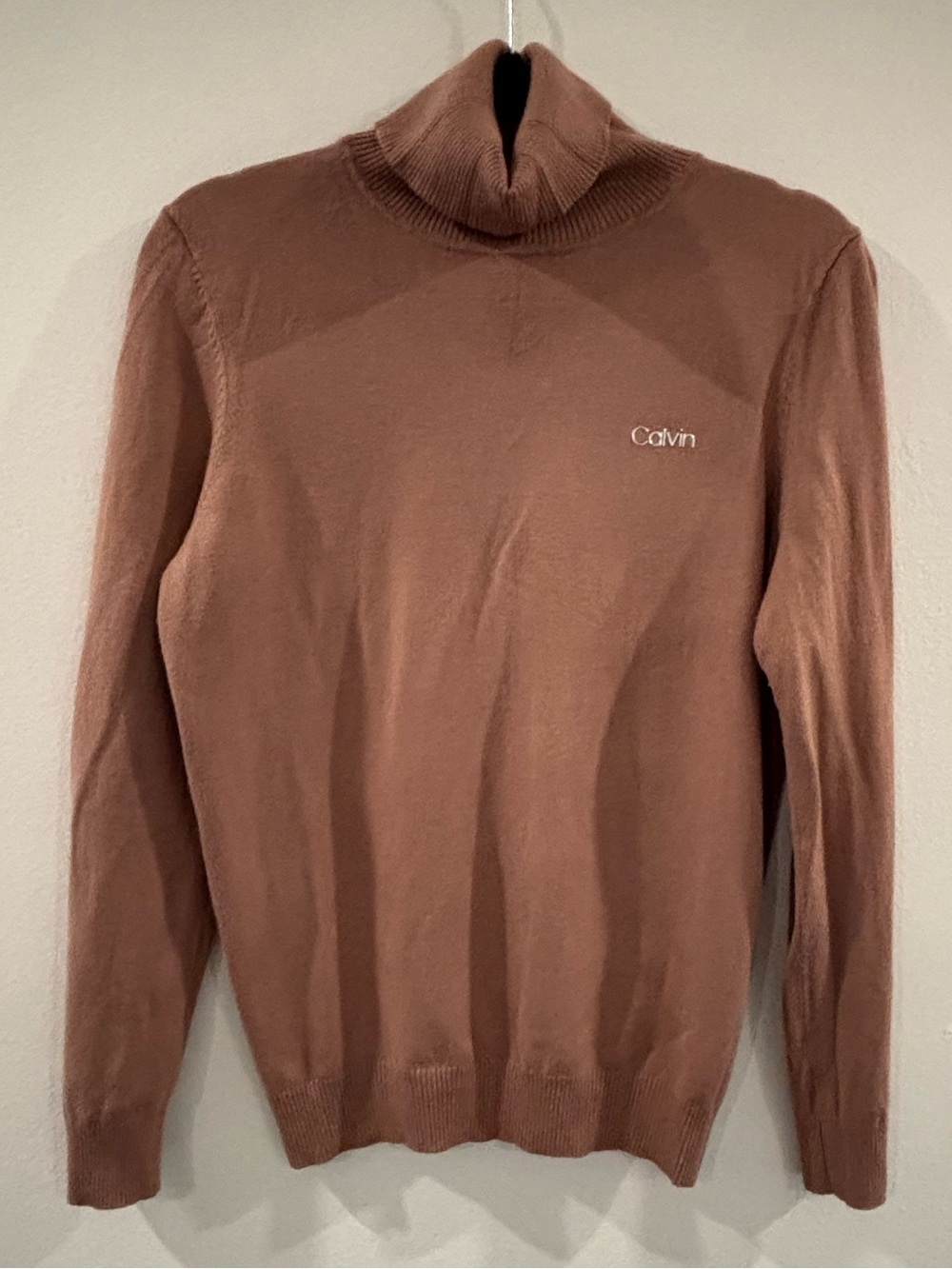 Calvin Klein - Tan Turtleneck Sweater - Picture 2 of 7
